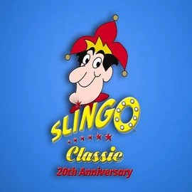 Slingo Classic 20th Anniversary slot logo by Slingo at Beef Casino
